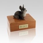 Gray Medium Bunny Cremation Urn